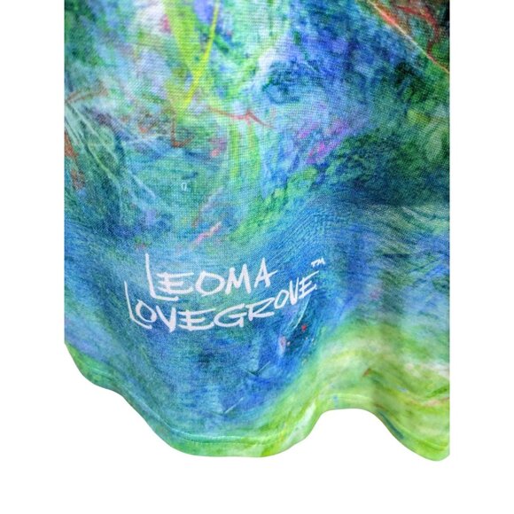 Leoma Lovegrove Hummingbird Art Top Womens XXL Colorful Atsy Blue - Picture 6 of 9
